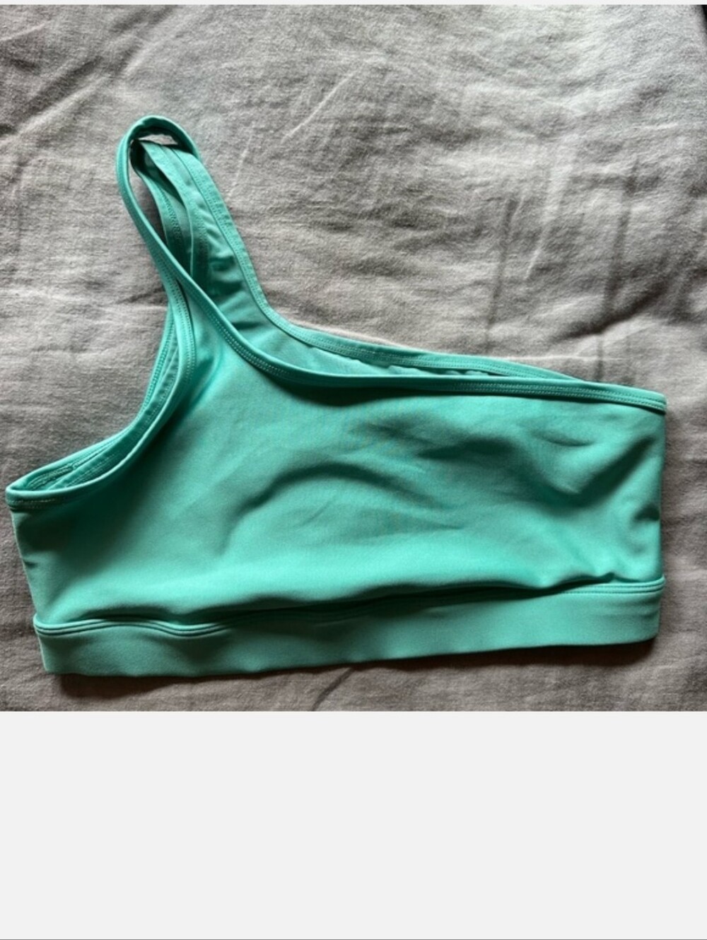 ALO Yoga One-Shoulder Sports Bra in Teal
